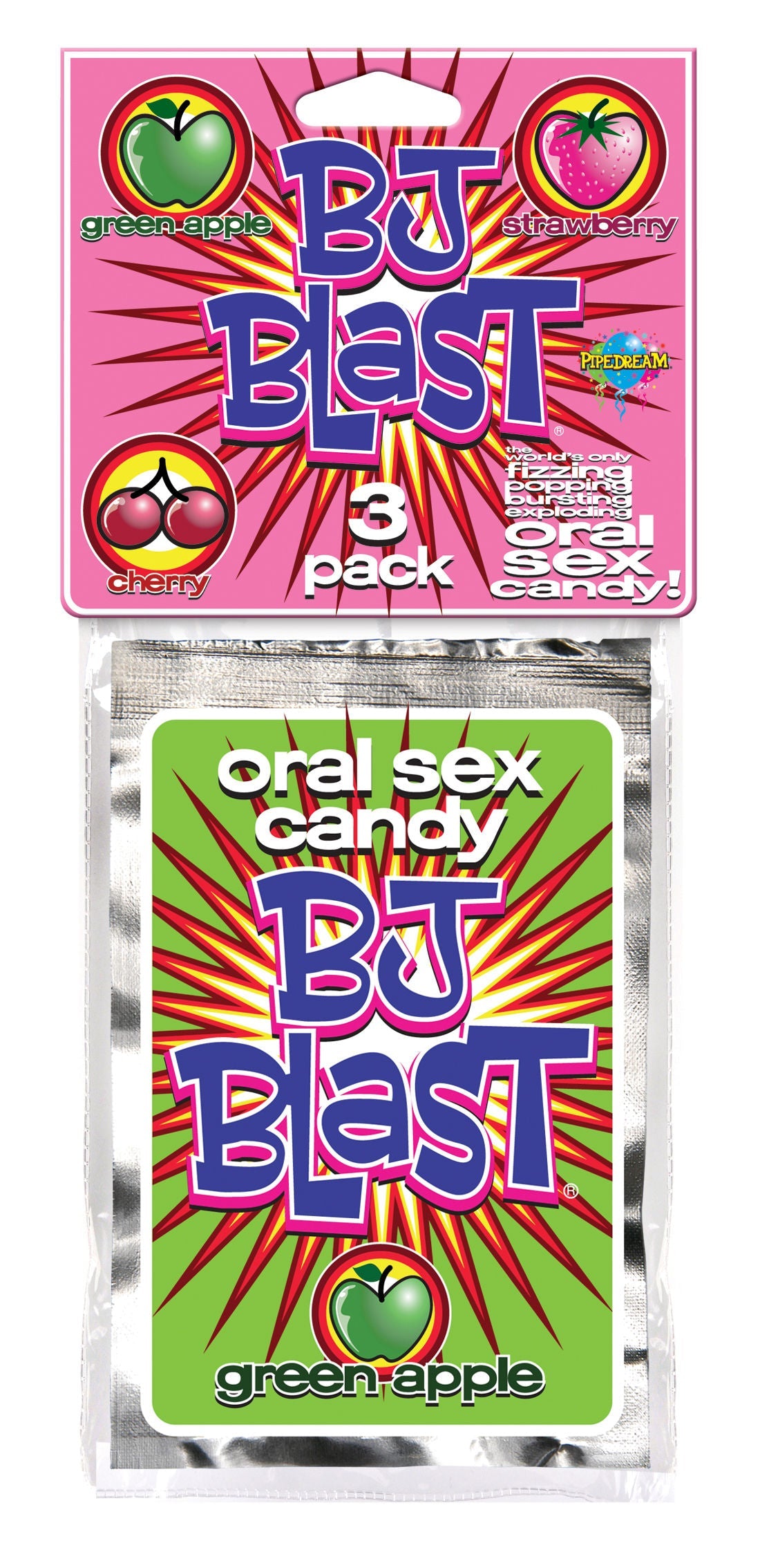 Bj Blast 3 Pack – Flavored Oral Candy Pack > Novelties > Candy & Edible Items - Tophatter Daily Deals