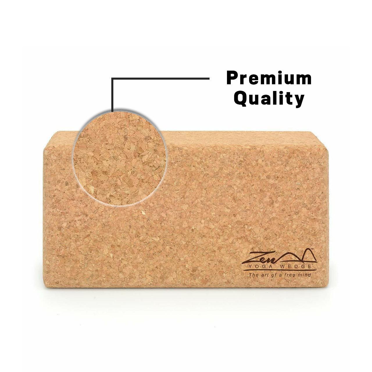 Cork Yoga Blocks UK - Yoga Blocks Exercise Cork Brick Pilates Block Yoga & Pilates Blocks - Tophatter Daily Deals