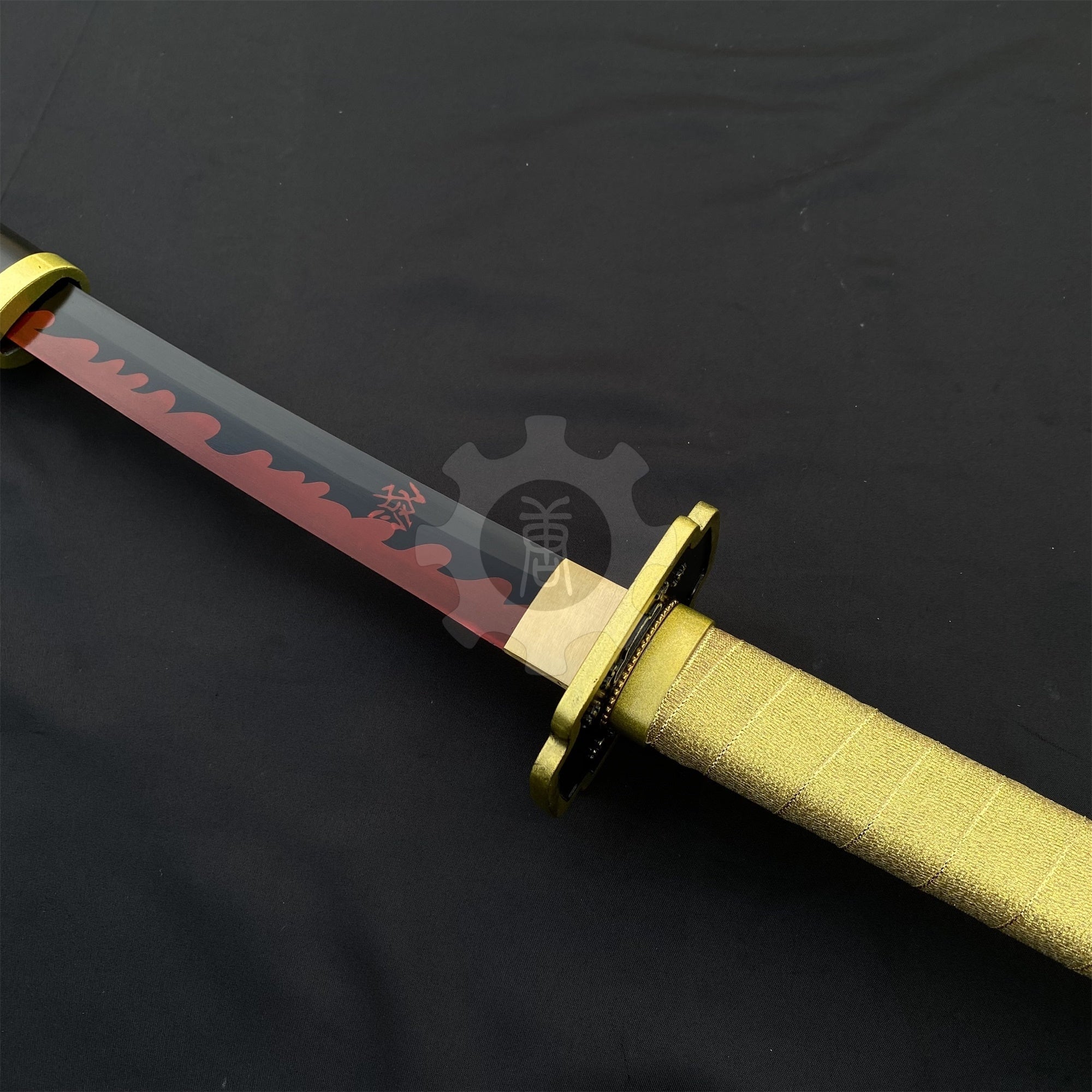 IRL Yoriichi Nichirin Sword Katana-Carbon Steel 1045 - Tophatter Daily Deals