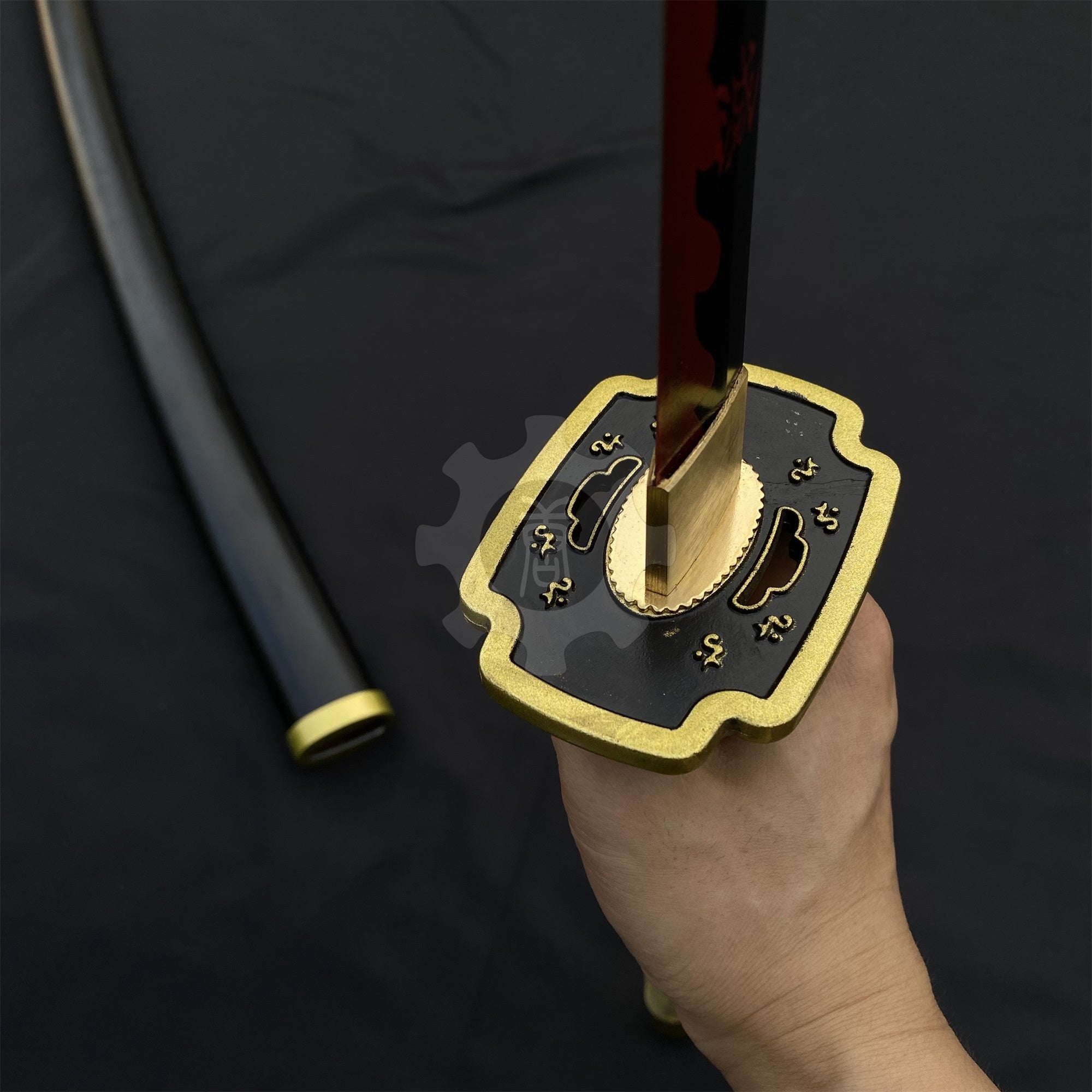 IRL Yoriichi Nichirin Sword Katana-Carbon Steel 1045 - Tophatter Daily Deals