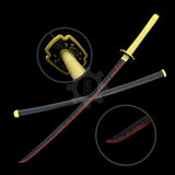 IRL Yoriichi Nichirin Sword Katana-Carbon Steel 1045 - Tophatter Daily Deals