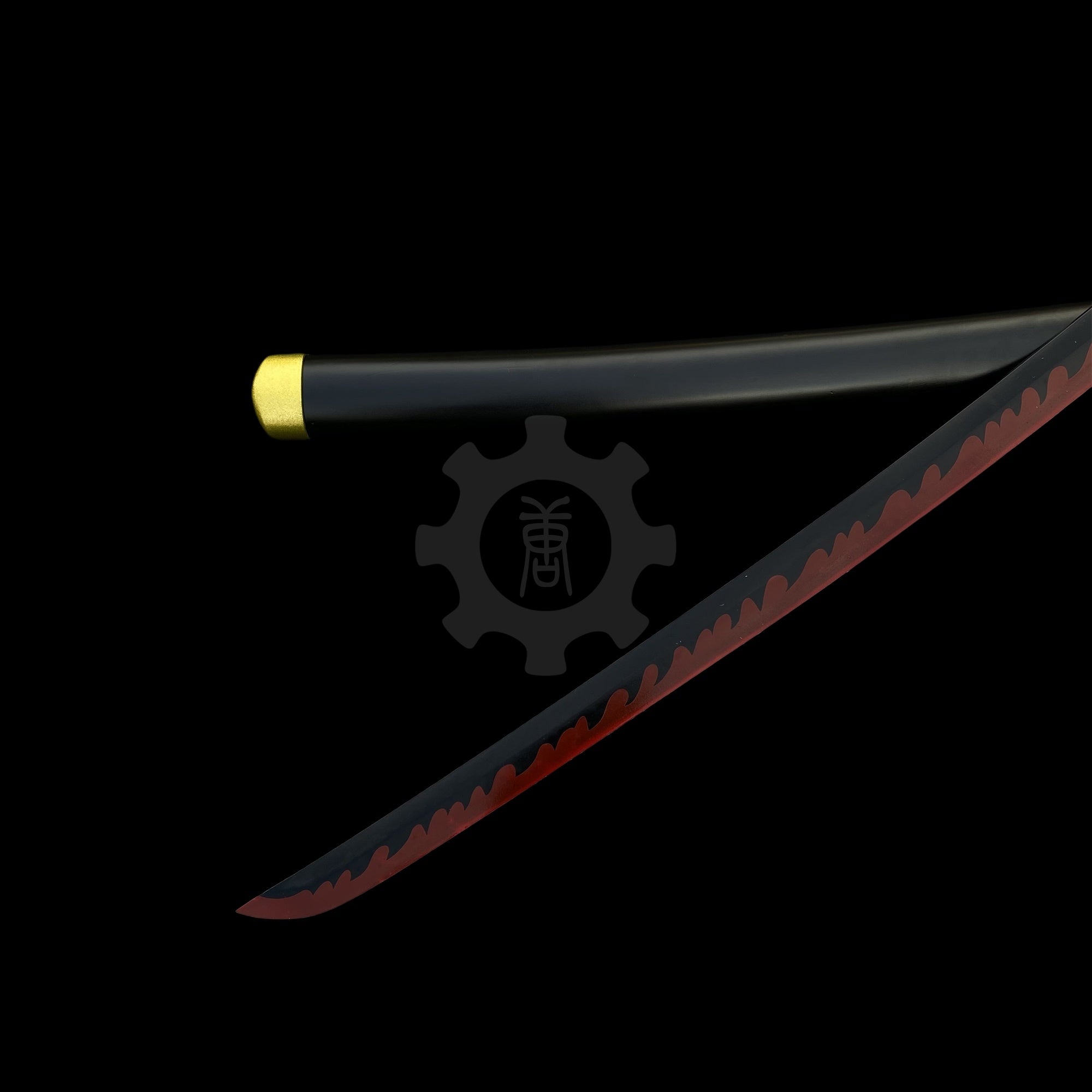 IRL Yoriichi Nichirin Sword Katana-Carbon Steel 1045 - Tophatter Daily Deals