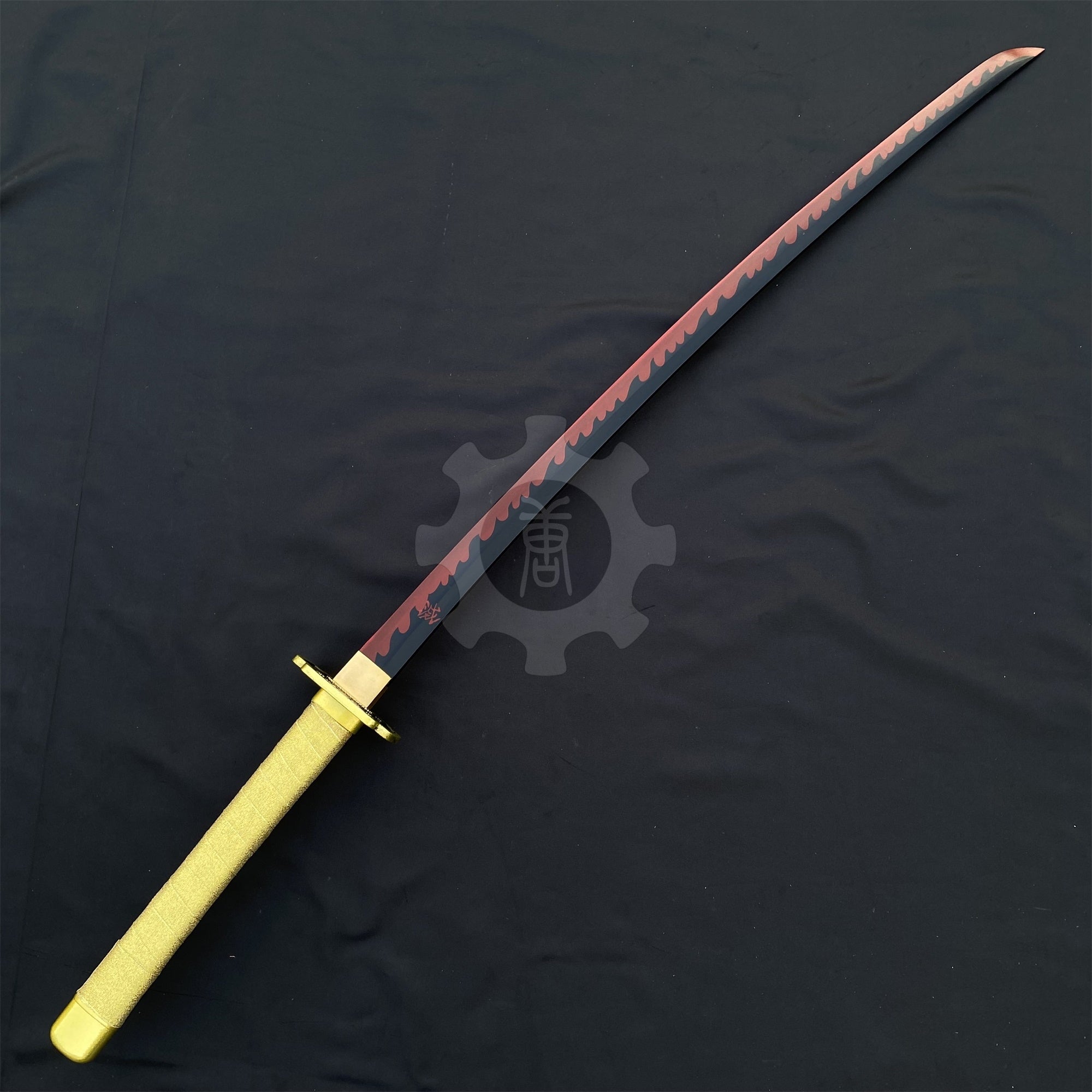 IRL Yoriichi Nichirin Sword Katana-Carbon Steel 1045 - Tophatter Daily Deals