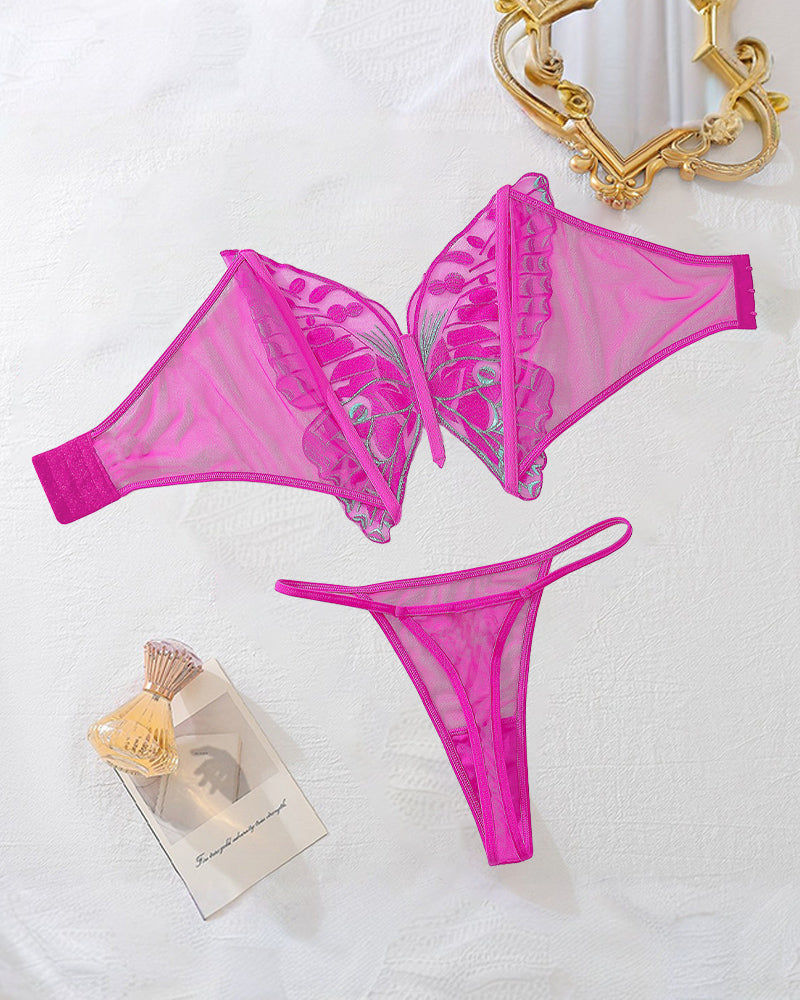 Butterfly Dreams 2 Piece Set Avidlove-Bra Sets - Tophatter Daily Deals