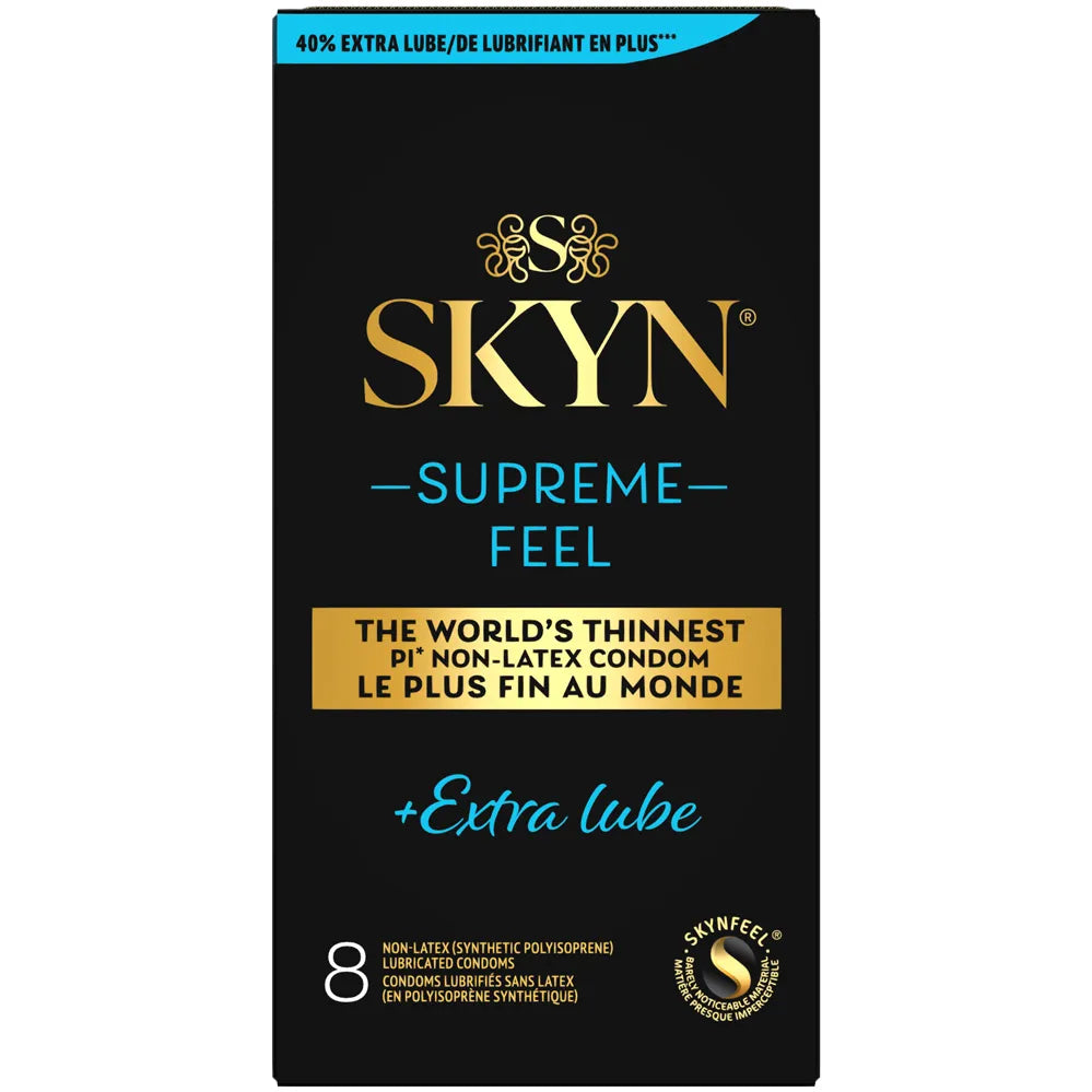 Skyn Supreme Feel Extra Lube Condoms 8pk > Essentials > Condoms - Tophatter Daily Deals