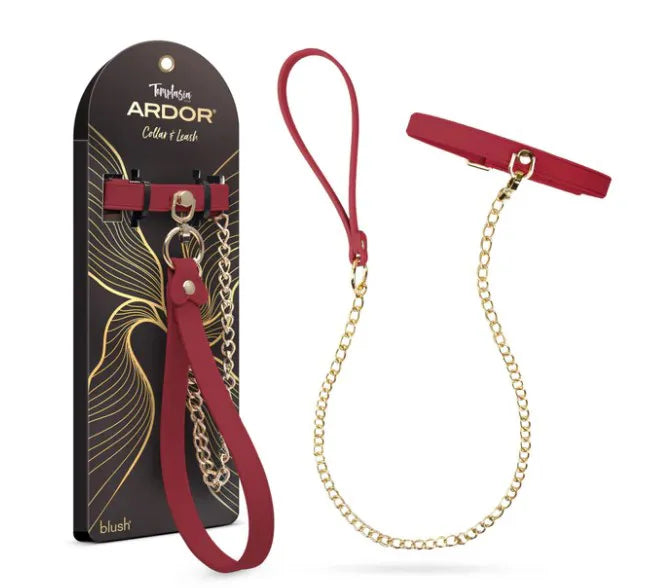 Temptasia Ardor – Adjustable Silicone Collar and Leash Set > Bondage Gear > Collars & Leashes - Tophatter Daily Deals