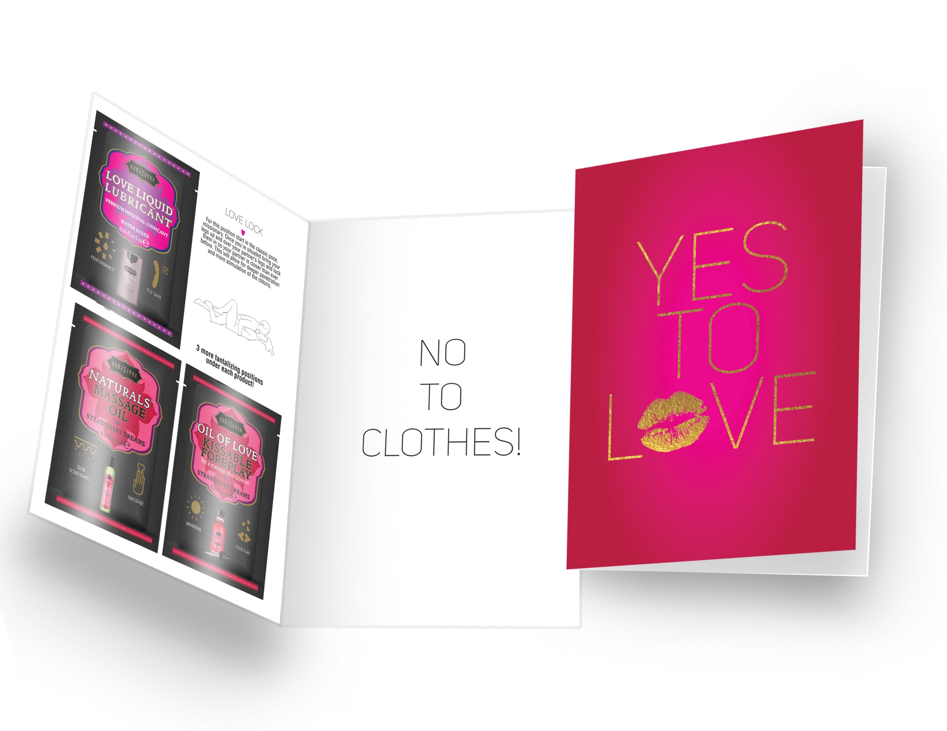 Yes To Love...No To Clothes! Greeting Card - Tophatter Daily Deals