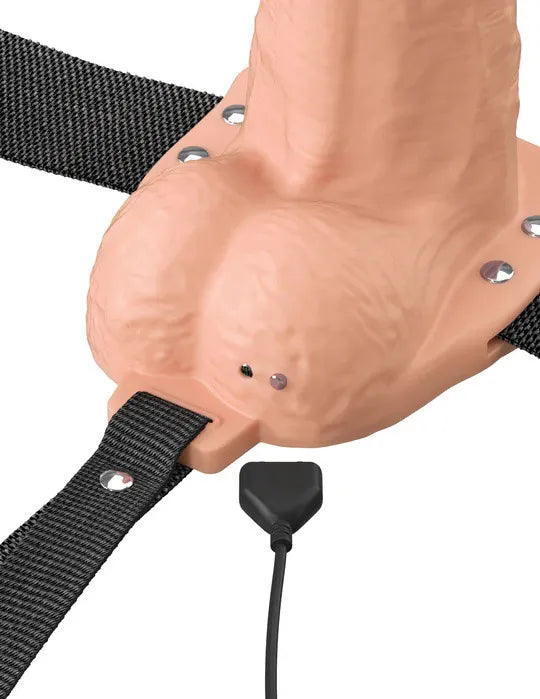 Fantasy X-Tensions Elite (Light) – 6 Inch Vibrating Hollow Silicone Strap-On > Dildos > Strap On Harnesses - Tophatter Daily Deals