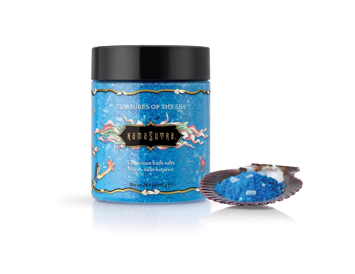 Kama Sutra Treasures of the Sea (Blue) – Luxury Bath Salts 24.5 Oz > Essentials > Bath & Body - Tophatter Daily Deals
