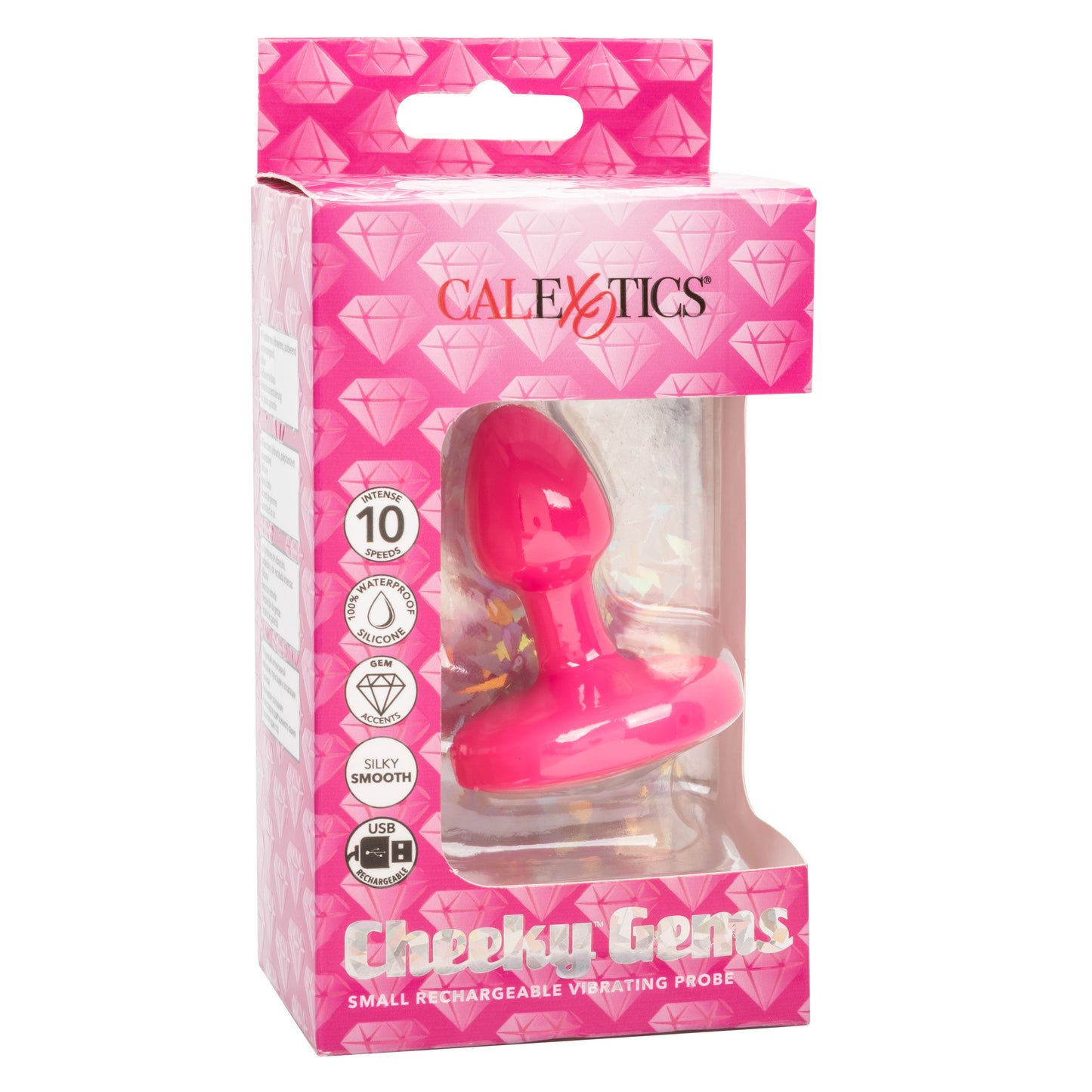 Cheeky Gems Small Rechargeable Vibrating Probe – Flexible Silicone Probe Vibrator > Anal Range > Vibrating Butt Plugs - Tophatter Daily Deals