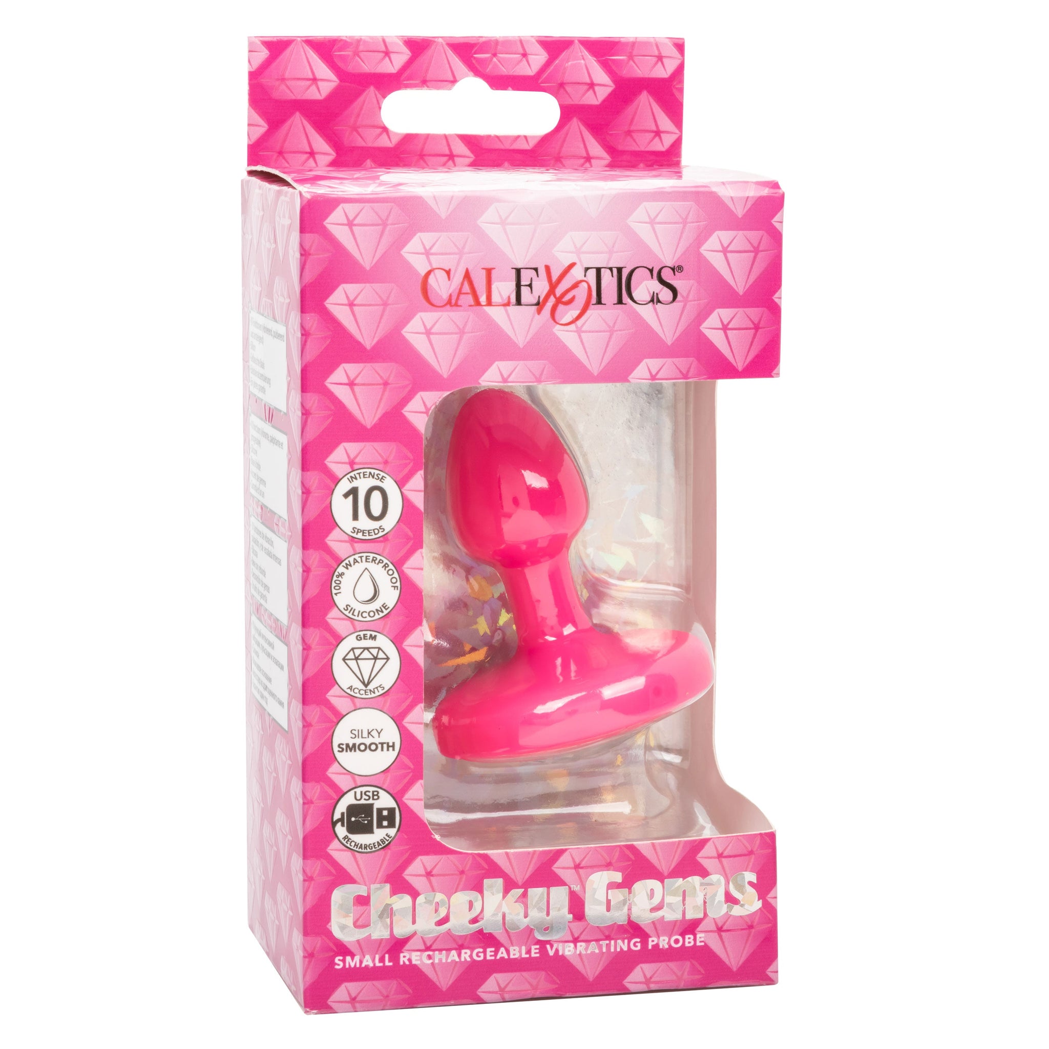 Cheeky Gems Small Rechargeable Vibrating Probe – Flexible Silicone Probe Vibrator > Anal Range > Vibrating Butt Plugs - Tophatter Daily Deals