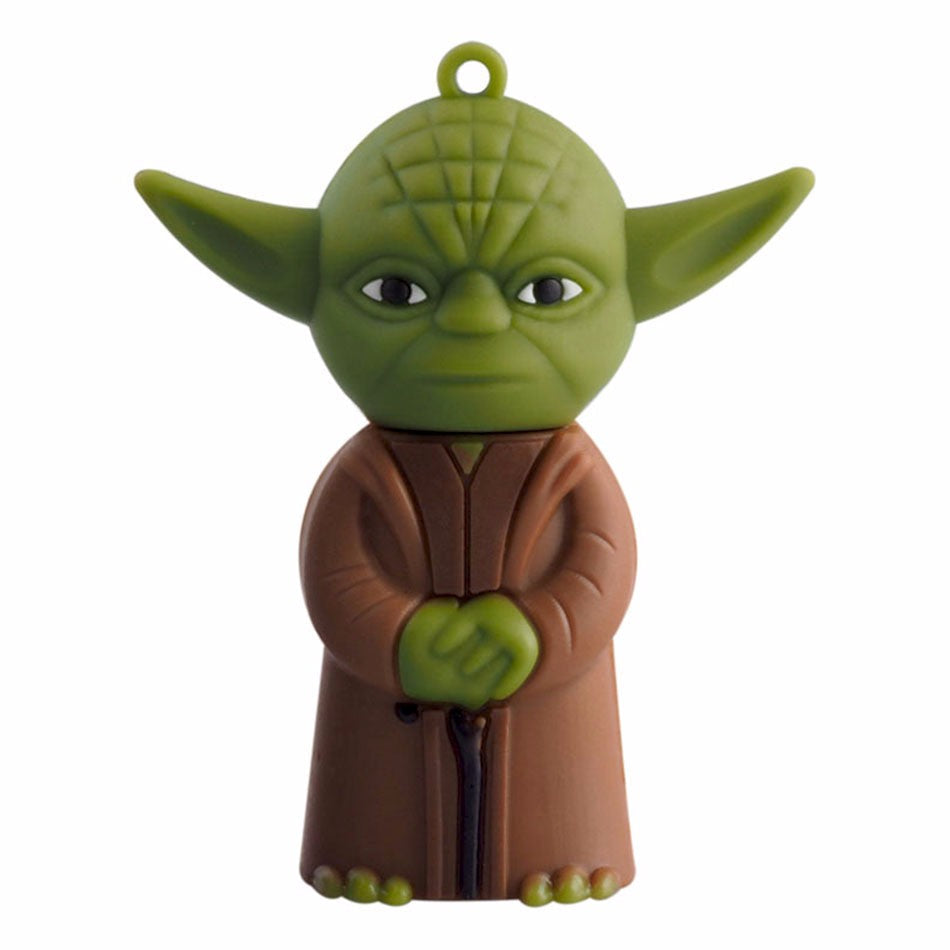 Star Wars Cartoon Yoda USB Flash Drive 2.0 Rubber Memory Stick 16gb USB Flash Drive - Tophatter Daily Deals