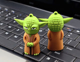 Star Wars Cartoon Yoda USB Flash Drive 2.0 Rubber Memory Stick 16gb USB Flash Drive - Tophatter Daily Deals