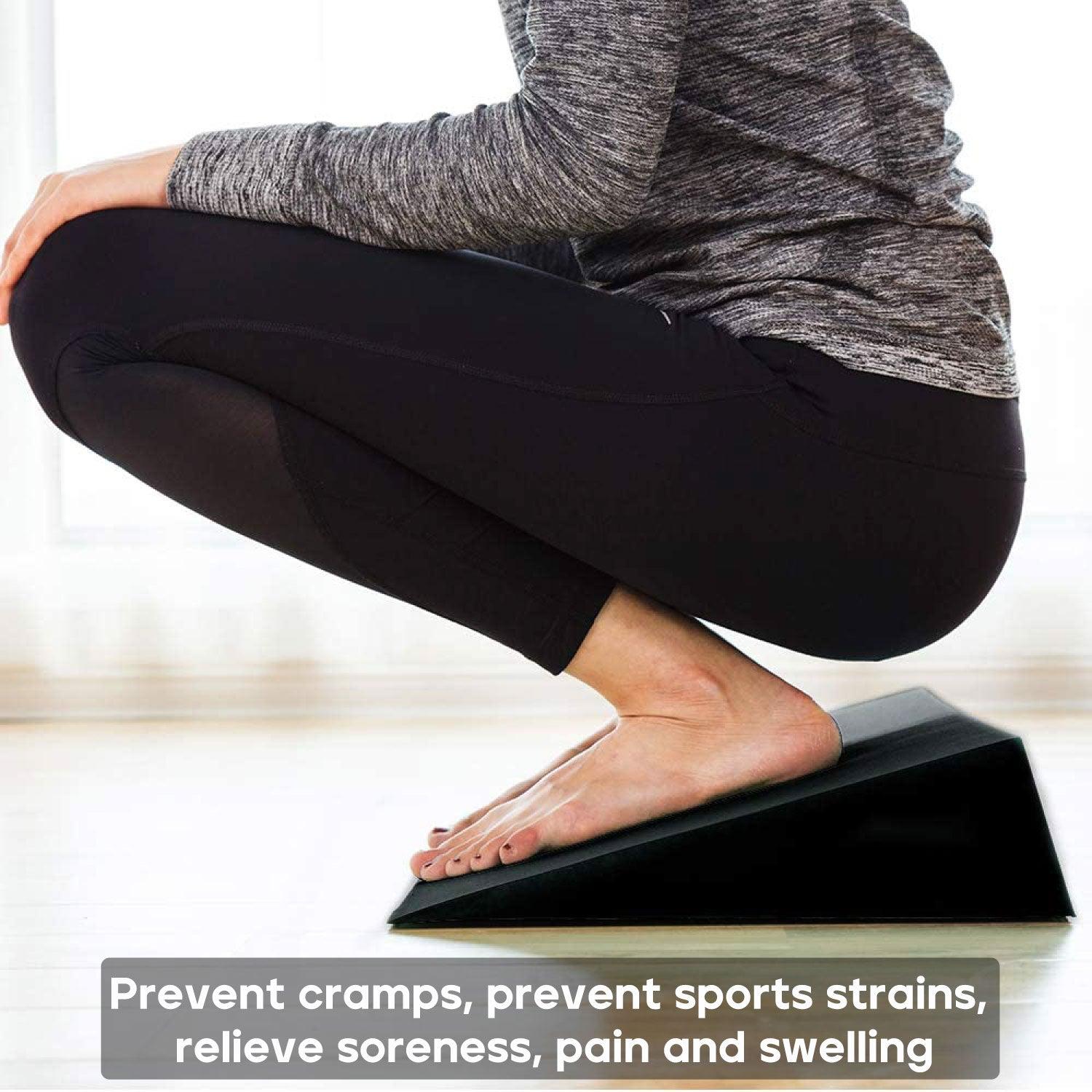 Slant Boards for Squats - 3x Wedge Stretch Slant Squat Boards Slanting Yoga Block for Exercise Gym Fitness Yoga - Tophatter Daily Deals