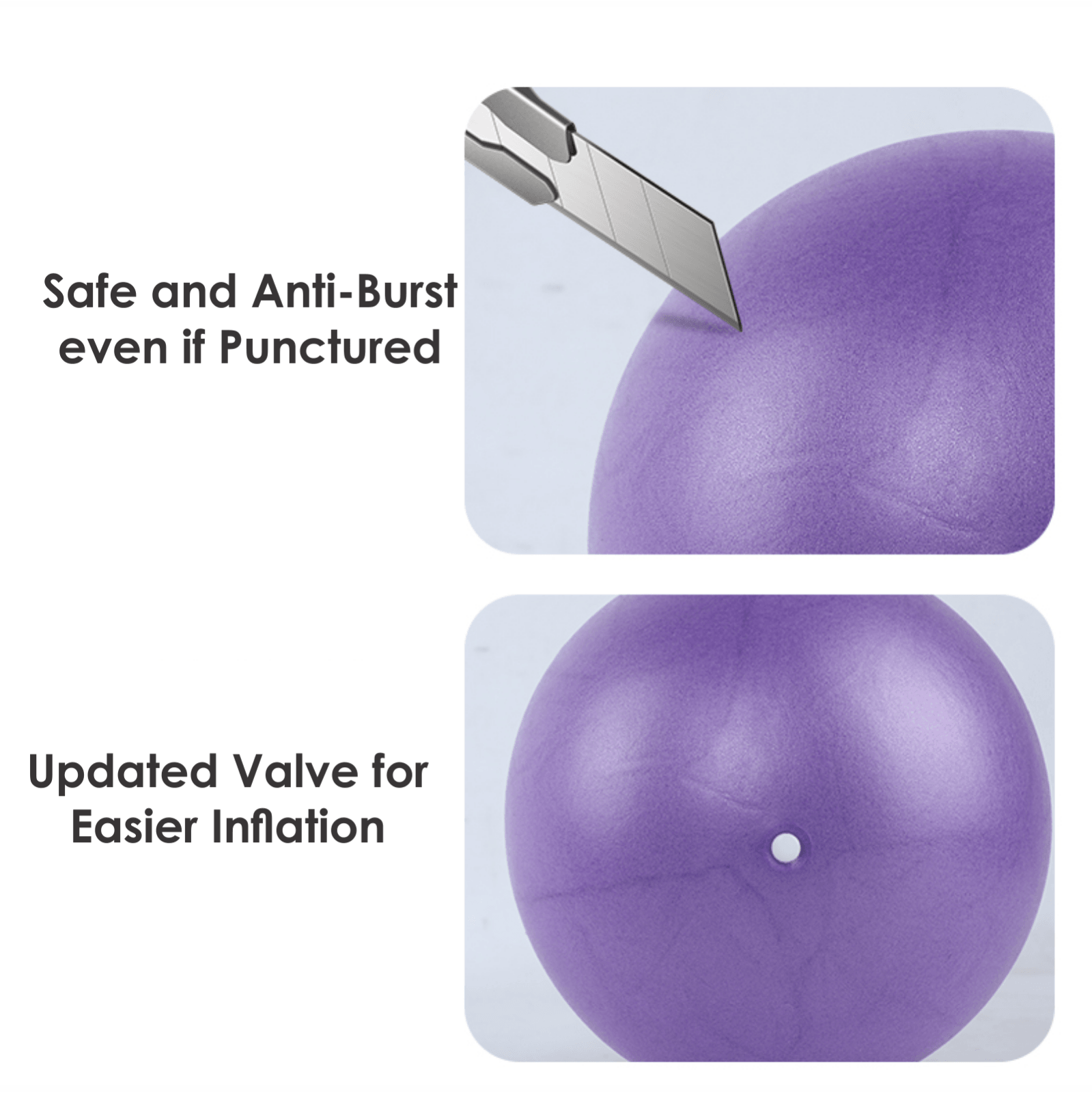 Gym Balls for Pregnancy - 25cm Yoga Ball Pilates Balls Fitness Anti Burst Balance Pregnancy Exercise Balls Yoga & Pilates - Tophatter Daily Deals