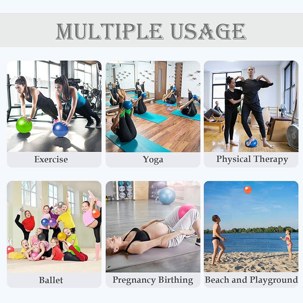 Gym Balls for Pregnancy - 25cm Yoga Ball Pilates Balls Fitness Anti Burst Balance Pregnancy Exercise Balls Yoga & Pilates - Tophatter Daily Deals