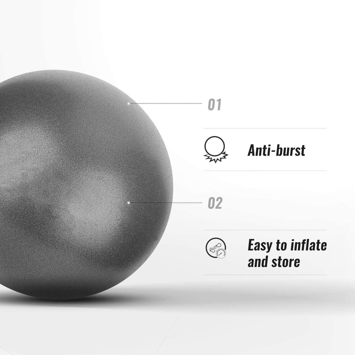 Gym Balls for Pregnancy - 25cm Yoga Ball Pilates Balls Fitness Anti Burst Balance Pregnancy Exercise Balls Yoga & Pilates - Tophatter Daily Deals