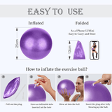 Gym Balls for Pregnancy - 25cm Yoga Ball Pilates Balls Fitness Anti Burst Balance Pregnancy Exercise Balls Yoga & Pilates - Tophatter Daily Deals
