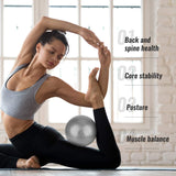 Gym Balls for Pregnancy - 25cm Yoga Ball Pilates Balls Fitness Anti Burst Balance Pregnancy Exercise Balls Yoga & Pilates - Tophatter Daily Deals