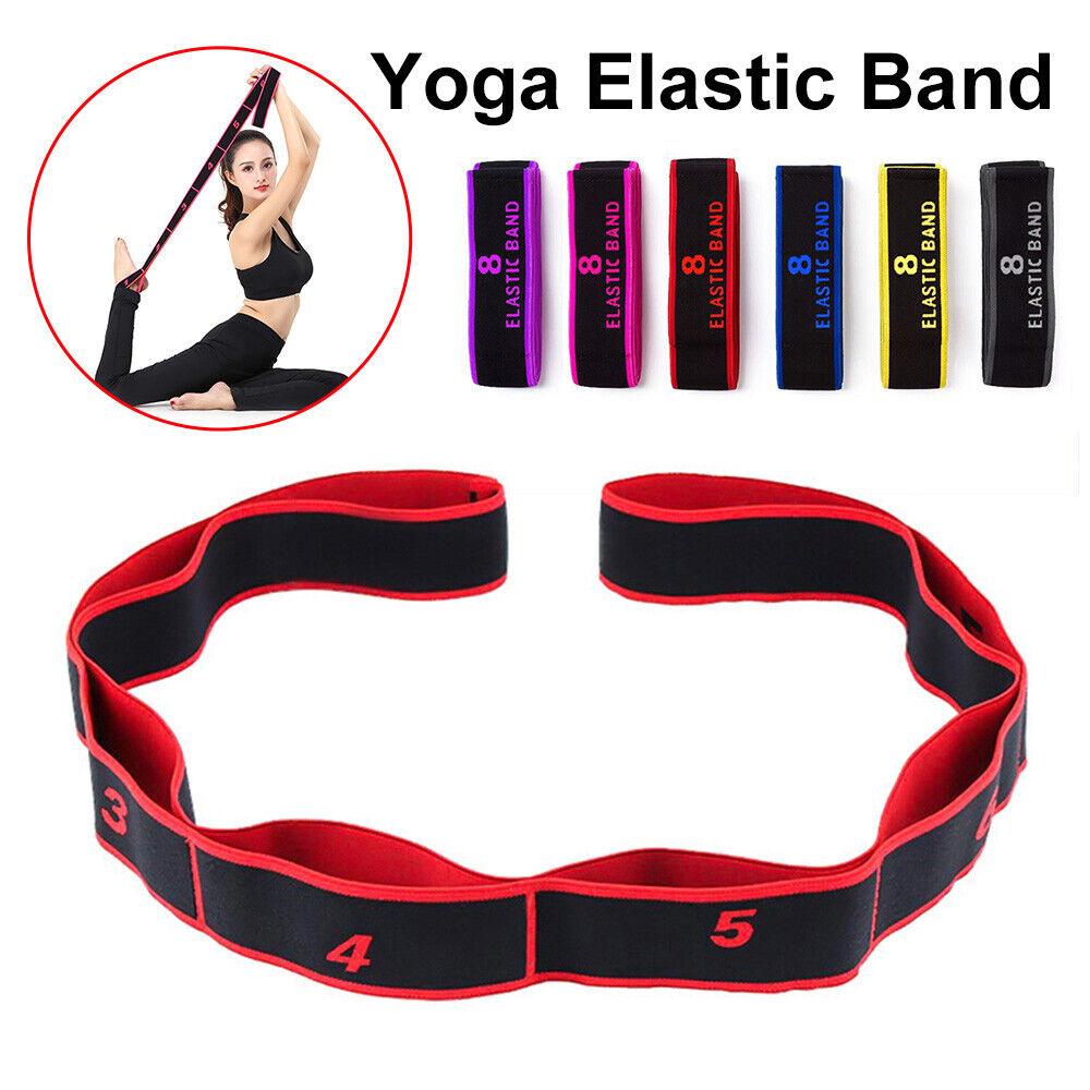 Yoga Straps for Stretching - Yoga Strap, Multi-Loop Stretching Strap, Elastic Yoga Stretch Strap, Pilates, Exercise, Dance and Gymnastics Yoga - Tophatter Daily Deals