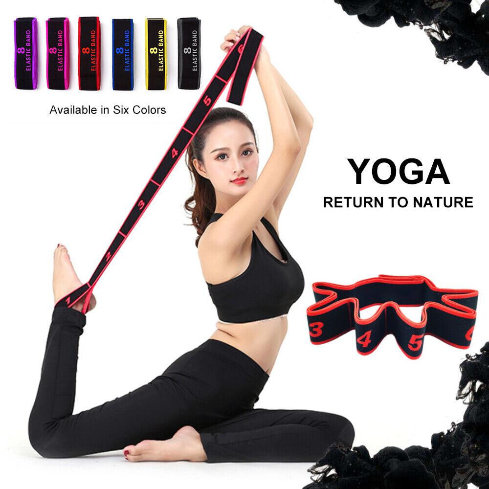 Yoga Straps for Stretching - Yoga Strap, Multi-Loop Stretching Strap, Elastic Yoga Stretch Strap, Pilates, Exercise, Dance and Gymnastics Yoga - Tophatter Daily Deals