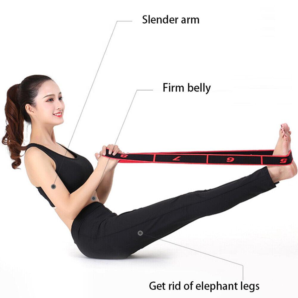 Yoga Straps for Stretching - Yoga Strap, Multi-Loop Stretching Strap, Elastic Yoga Stretch Strap, Pilates, Exercise, Dance and Gymnastics Yoga - Tophatter Daily Deals