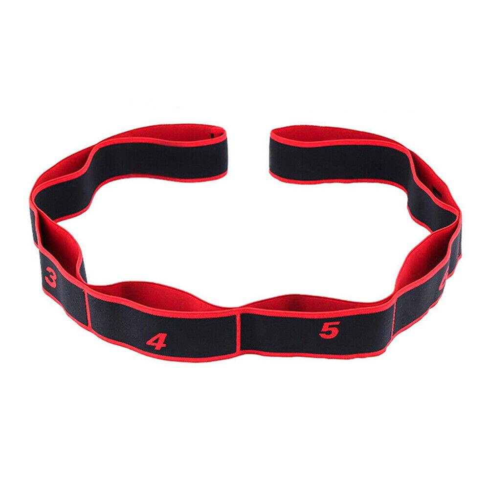 Yoga Straps for Stretching - Yoga Strap, Multi-Loop Stretching Strap, Elastic Yoga Stretch Strap, Pilates, Exercise, Dance and Gymnastics Red Yoga - Tophatter Daily Deals