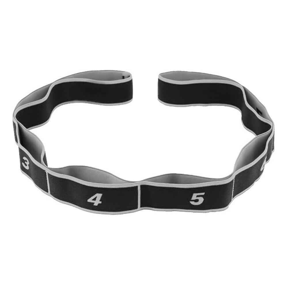Yoga Straps for Stretching - Yoga Strap, Multi-Loop Stretching Strap, Elastic Yoga Stretch Strap, Pilates, Exercise, Dance and Gymnastics Black Yoga - Tophatter Daily Deals