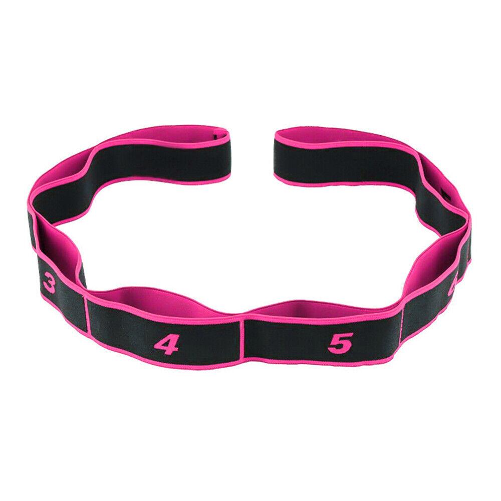 Yoga Straps for Stretching - Yoga Strap, Multi-Loop Stretching Strap, Elastic Yoga Stretch Strap, Pilates, Exercise, Dance and Gymnastics Pink Yoga - Tophatter Daily Deals