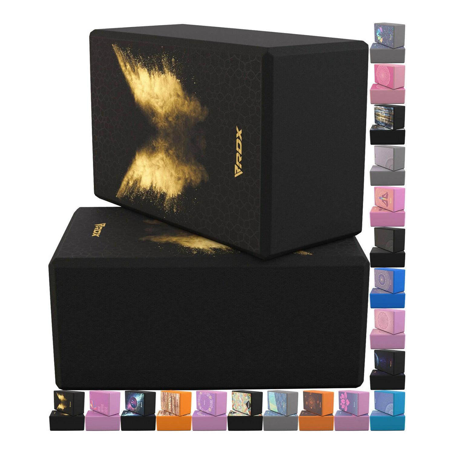 Large Yoga Blocks - RDX Yoga Block Set - High Density Eva Foam Yoga Brick Easy Grip Surface Yoga & Pilates Blocks - Tophatter Daily Deals