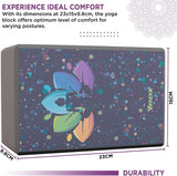 Large Yoga Blocks - RDX Yoga Block Set - High Density Eva Foam Yoga Brick Easy Grip Surface Grey 1 Block Yoga & Pilates Blocks - Tophatter Daily Deals