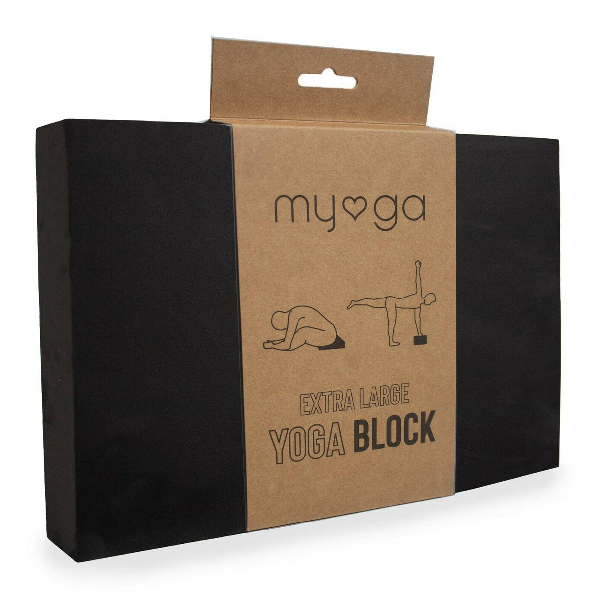 Foam Yoga Block - Lightweight Pilates Home Exercise High Density EVA Yoga Blocks Black Yoga & Pilates Blocks - Tophatter Daily Deals