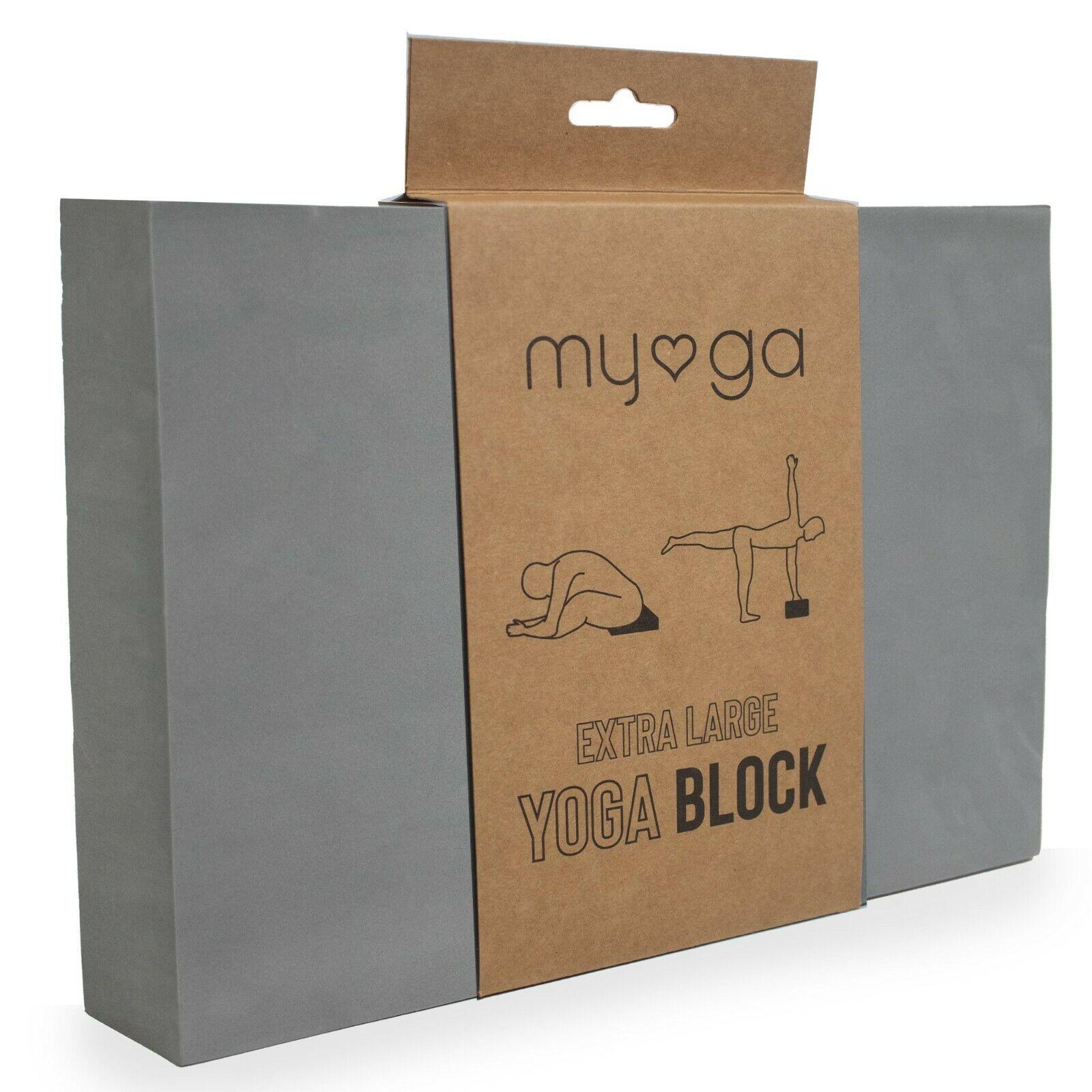Foam Yoga Block - Lightweight Pilates Home Exercise High Density EVA Yoga Blocks Grey Yoga & Pilates Blocks - Tophatter Daily Deals