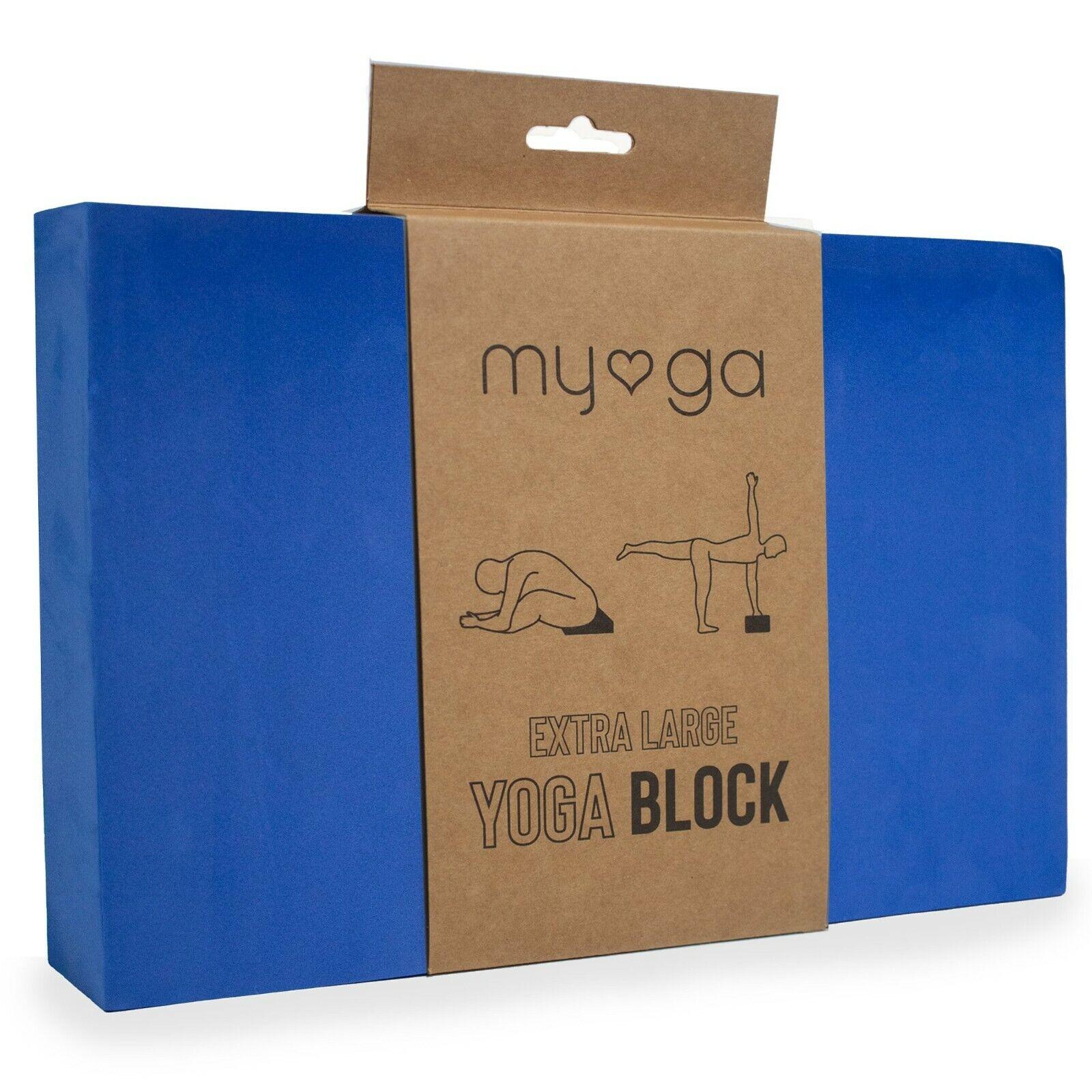 Foam Yoga Block - Lightweight Pilates Home Exercise High Density EVA Yoga Blocks Blue Yoga & Pilates Blocks - Tophatter Daily Deals