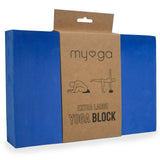Foam Yoga Block - Lightweight Pilates Home Exercise High Density EVA Yoga Blocks Blue Yoga & Pilates Blocks - Tophatter Daily Deals