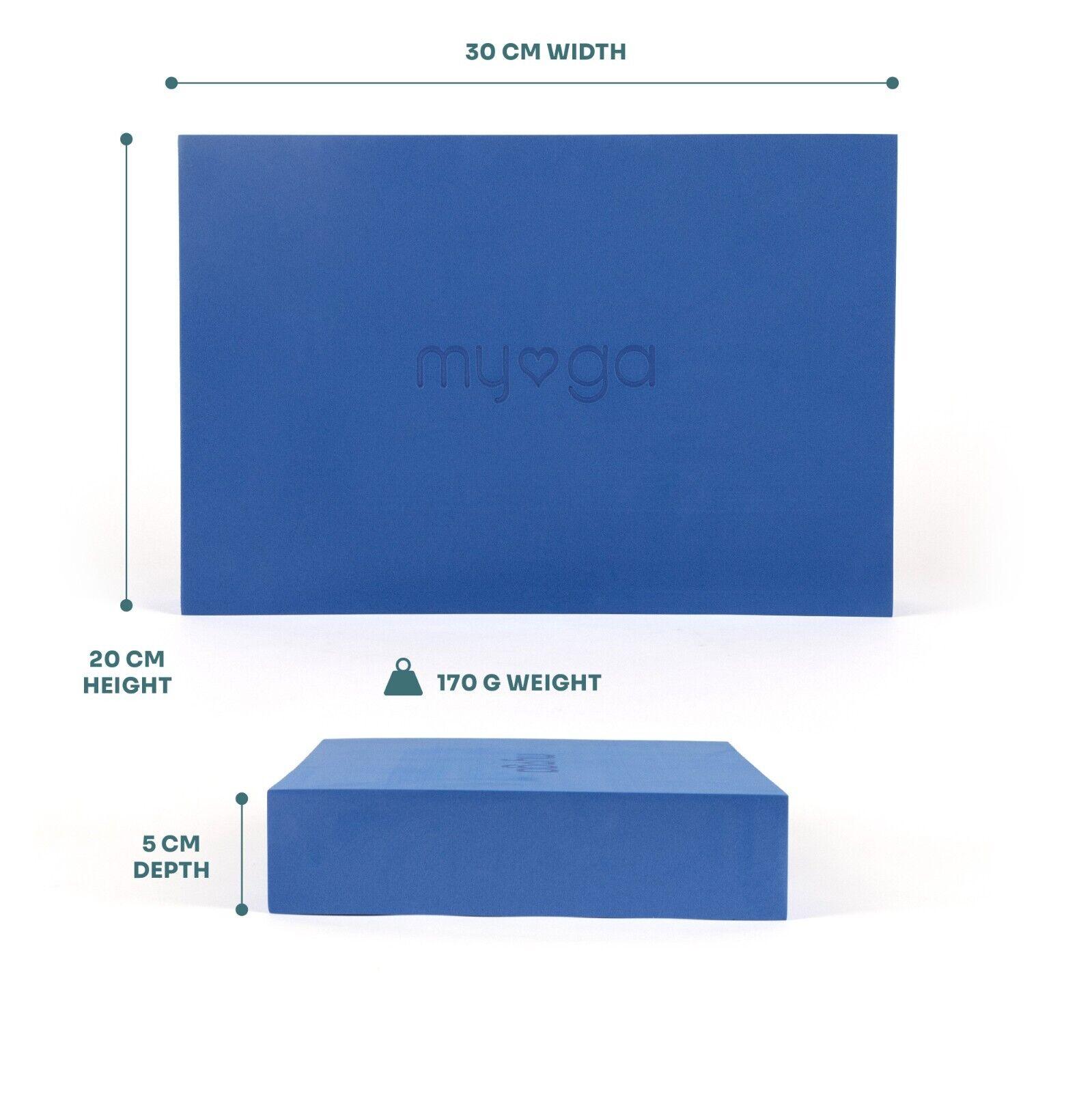 Foam Yoga Block - Lightweight Pilates Home Exercise High Density EVA Yoga Blocks Yoga & Pilates Blocks - Tophatter Daily Deals