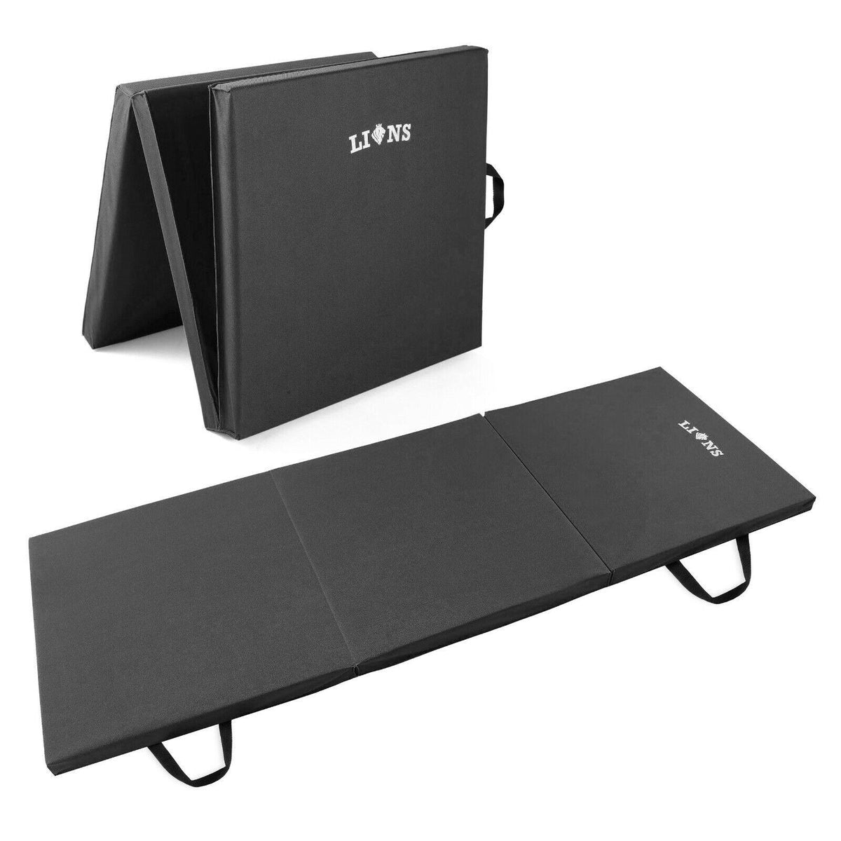 Gymnastics Crash Mats - Kosipad Deluxe Gym Landing Crash Mat, Play, Nursury, Training Safe, Soft (Non Slip Black, Extra Large) Black Exercise & Fitness - Tophatter Daily Deals