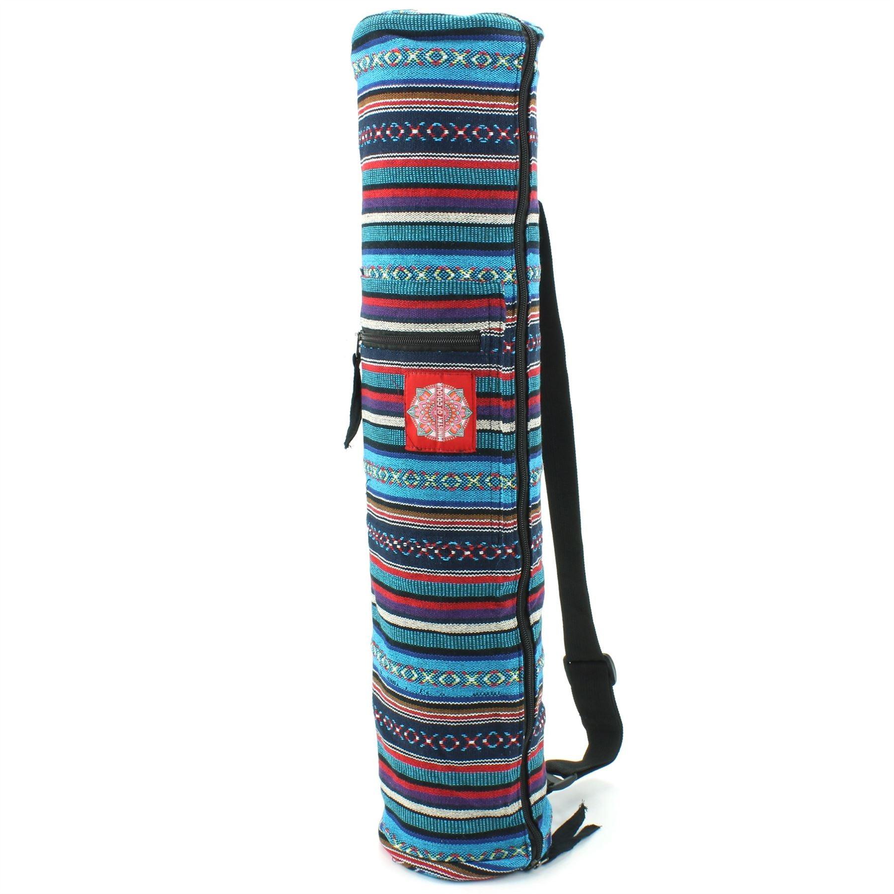 Yoga Mat Carry Bag - Yoga Mat Carry Bag UK Yoga Mat Bag Fitness Shoulder Cotton Canvas Carrier Pocket Purple Sky Yoga & Pilates Mats - Tophatter Daily Deals