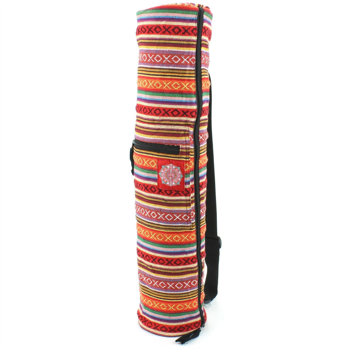 Yoga Mat Carry Bag - Yoga Mat Carry Bag UK Yoga Mat Bag Fitness Shoulder Cotton Canvas Carrier Pocket Blood Orange Yoga & Pilates Mats - Tophatter Daily Deals