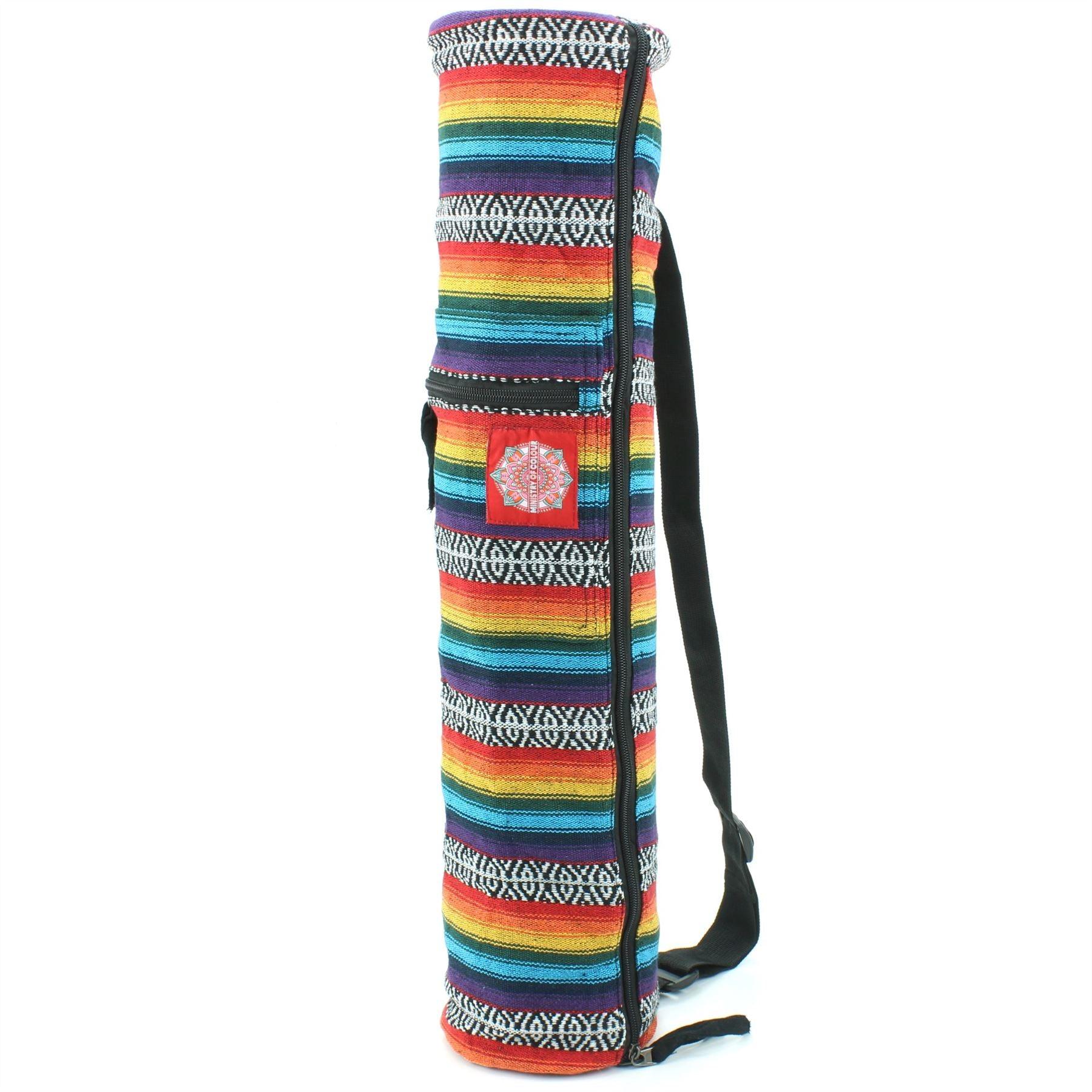 Yoga Mat Carry Bag - Yoga Mat Carry Bag UK Yoga Mat Bag Fitness Shoulder Cotton Canvas Carrier Pocket Rainbow Yoga & Pilates Mats - Tophatter Daily Deals
