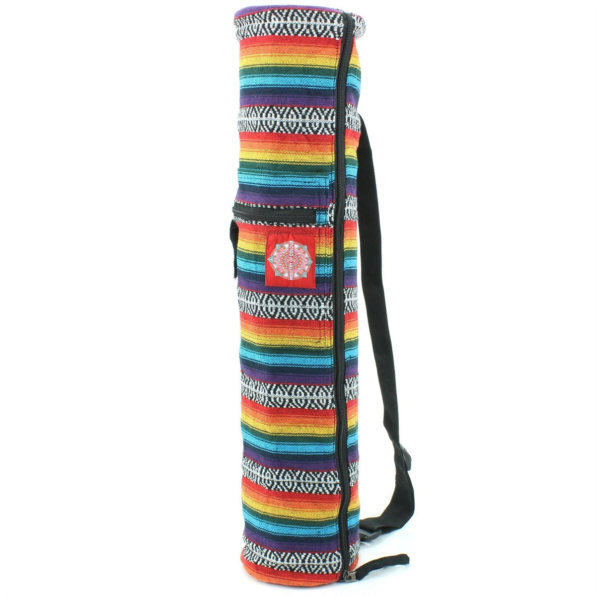 Yoga Mat Carry Bag - Yoga Mat Carry Bag UK Yoga Mat Bag Fitness Shoulder Cotton Canvas Carrier Pocket Rainbow Yoga & Pilates Mats - Tophatter Daily Deals