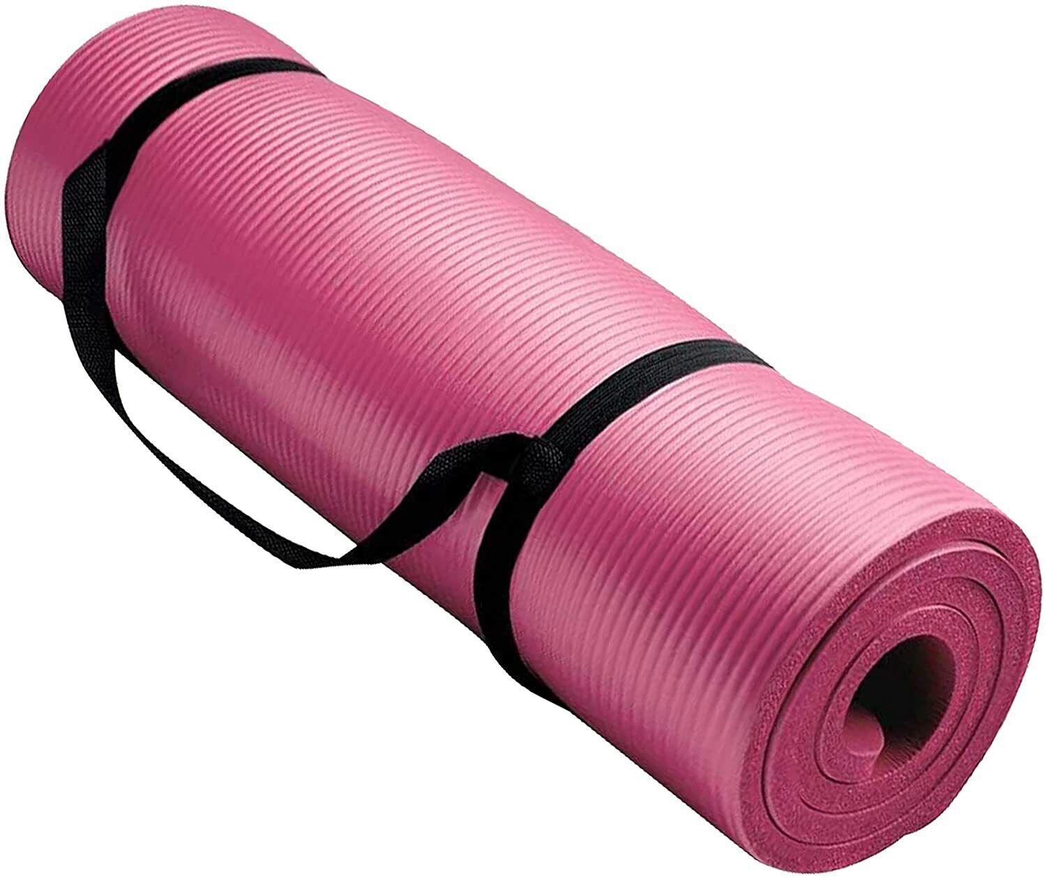 Thickest Yoga Mat - TPE Gymnastics Mat, Training Mat, Non-Slip Pilates Mat, Yoga Fitness Mat, Eco friendly Yoga mat for fitness Gym Pink Yoga & Pilates Mats - Tophatter Daily Deals