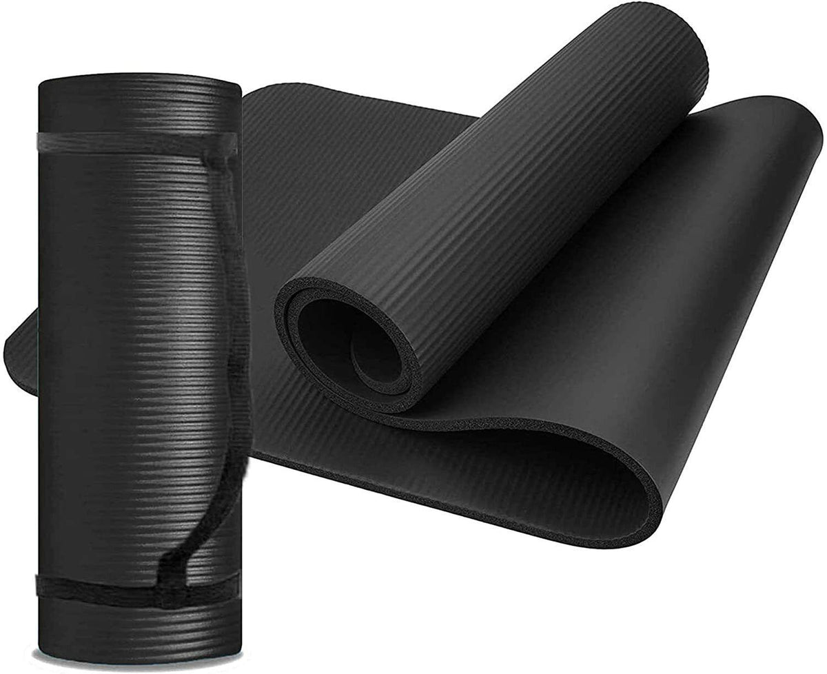 Thickest Yoga Mat - TPE Gymnastics Mat, Training Mat, Non-Slip Pilates Mat, Yoga Fitness Mat, Eco friendly Yoga mat for fitness Gym Yoga & Pilates Mats - Tophatter Daily Deals