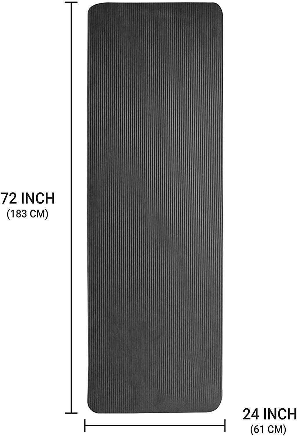 Thickest Yoga Mat - TPE Gymnastics Mat, Training Mat, Non-Slip Pilates Mat, Yoga Fitness Mat, Eco friendly Yoga mat for fitness Gym Yoga & Pilates Mats - Tophatter Daily Deals