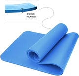 Thickest Yoga Mat - TPE Gymnastics Mat, Training Mat, Non-Slip Pilates Mat, Yoga Fitness Mat, Eco friendly Yoga mat for fitness Gym Yoga & Pilates Mats - Tophatter Daily Deals