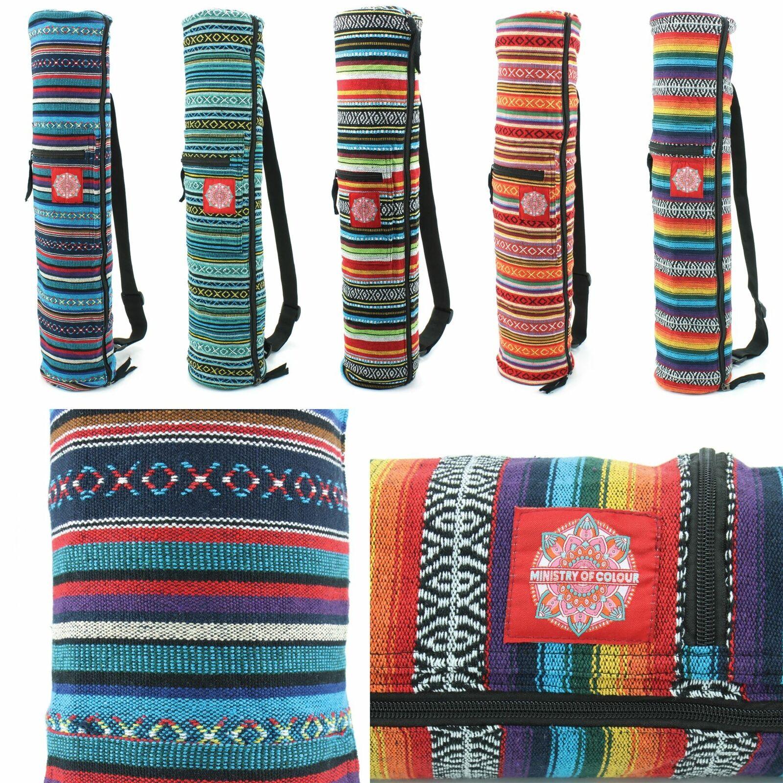 Yoga Mat Carry Bag - Yoga Mat Carry Bag UK Yoga Mat Bag Fitness Shoulder Cotton Canvas Carrier Pocket Yoga & Pilates Mats - Tophatter Daily Deals