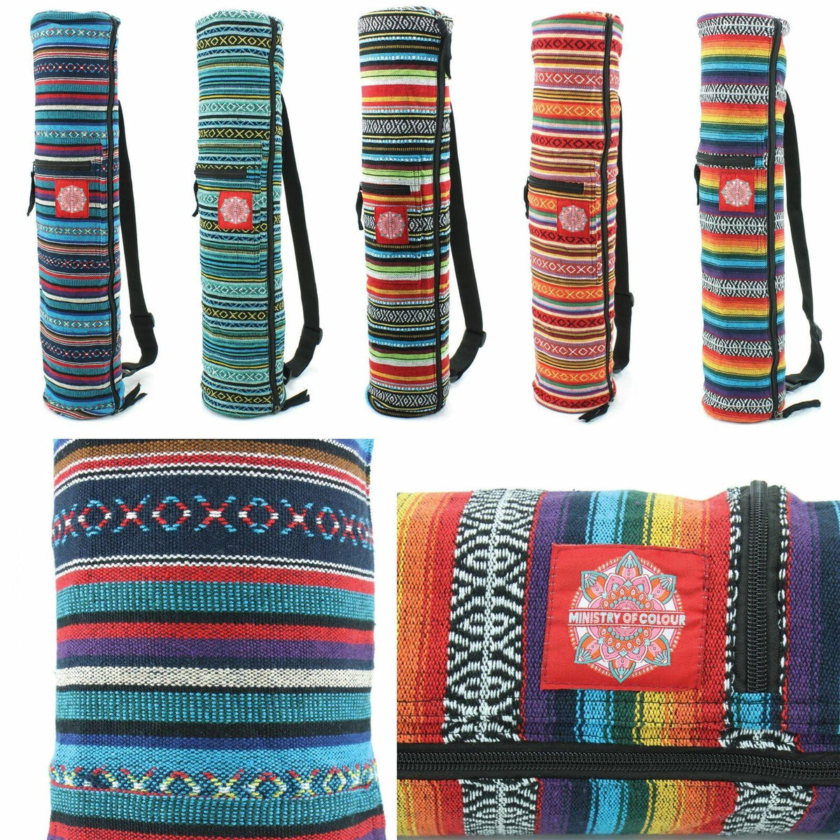 Yoga Mat Carry Bag - Yoga Mat Carry Bag UK Yoga Mat Bag Fitness Shoulder Cotton Canvas Carrier Pocket Yoga & Pilates Mats - Tophatter Daily Deals