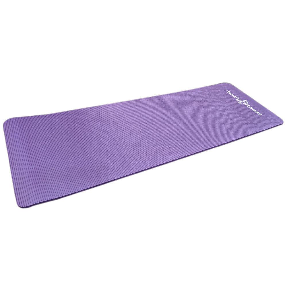 Thickest Yoga Mat - TPE Gymnastics Mat, Training Mat, Non-Slip Pilates Mat, Yoga Fitness Mat, Eco friendly Yoga mat for fitness Gym purple Yoga & Pilates Mats - Tophatter Daily Deals