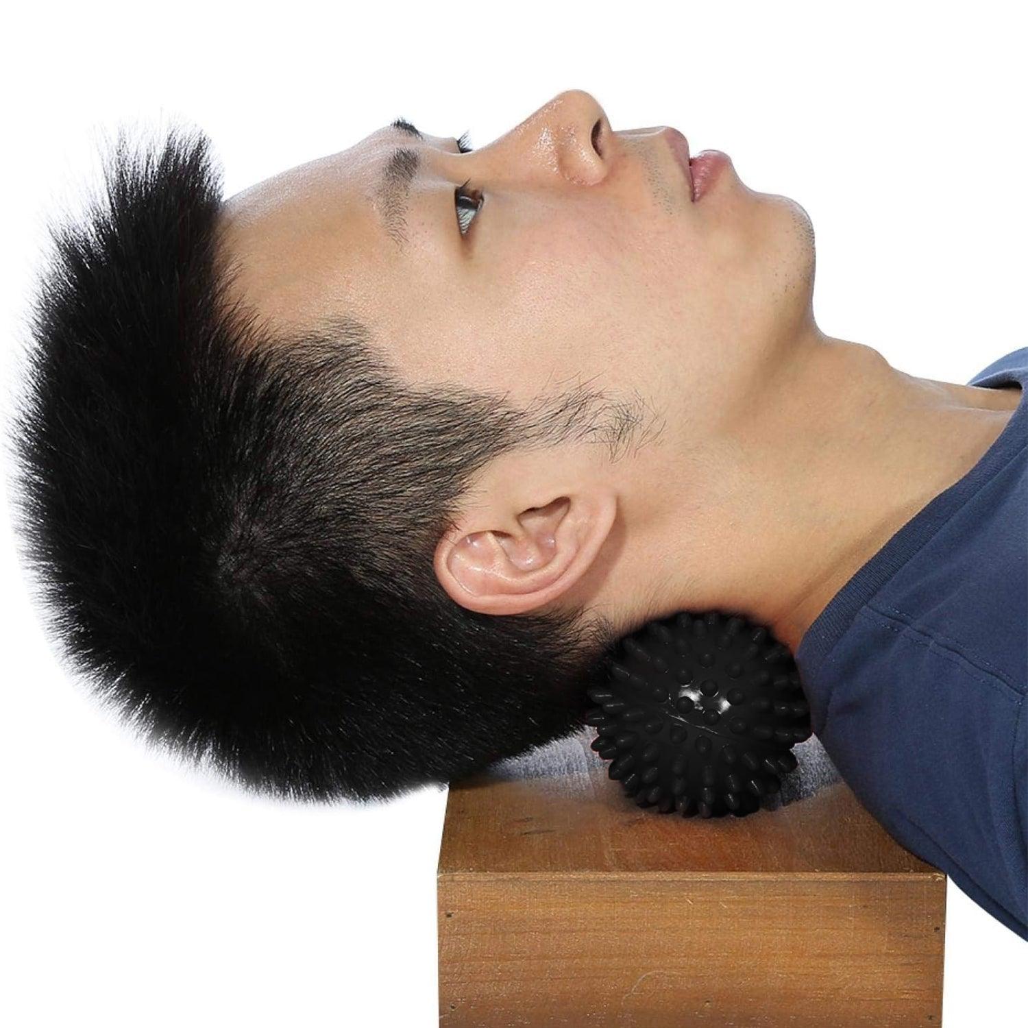 Peanut Massage Ball - Peanut Back Roller Peanut Shape Yoga Spikey Massage Gym Balls Spiky Therapy Ball Roller Exercise & Fitness - Tophatter Daily Deals