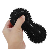 Peanut Massage Ball - Peanut Back Roller Peanut Shape Yoga Spikey Massage Gym Balls Spiky Therapy Ball Roller Exercise & Fitness - Tophatter Daily Deals